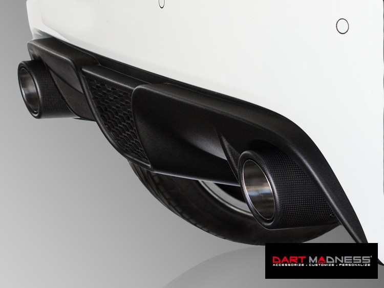 Dodge Dart Custom Carbon Fiber Exhaust Tips by MADNESS (2) - Carbon